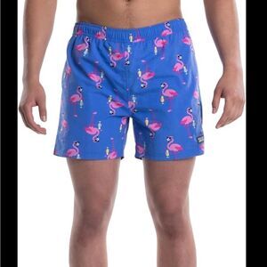 Saxx Go Costal 2N1 Volley Flamengo Print Swim Trunks Size M